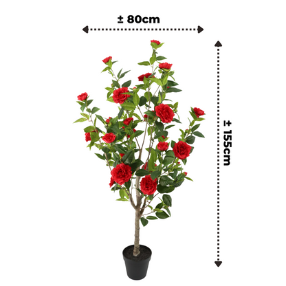 Artificial Japanese Rose Plant 155cm