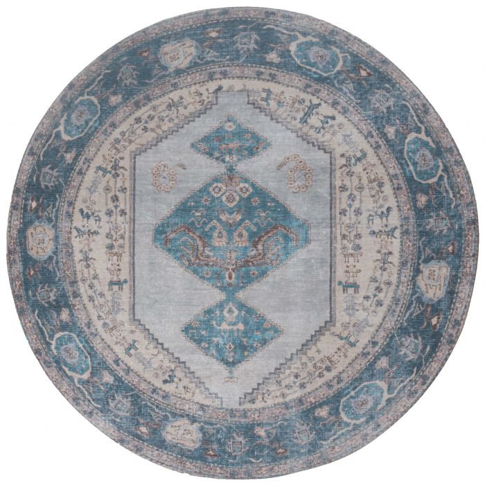 Carpet Karaca Blue 03 Round ø160 cm