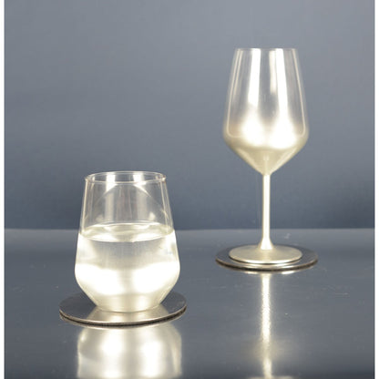 Glow silver wine glasses - Lot of 6