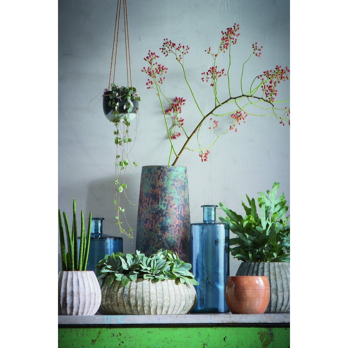 Decorative bottle of Guan Blue
