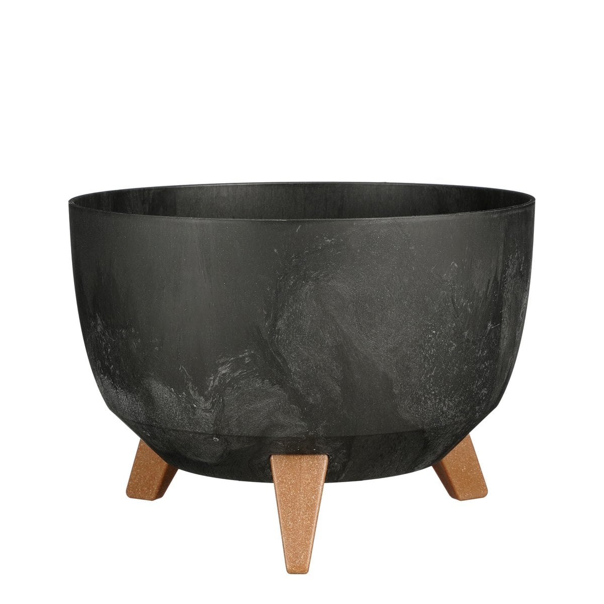 Outdoor planter Doppio Black