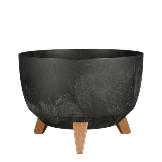 Outdoor planter Doppio Black