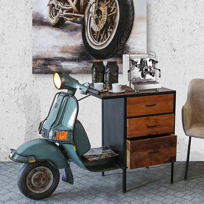 Dresser "Roller" metal / mango wood L. 140cm