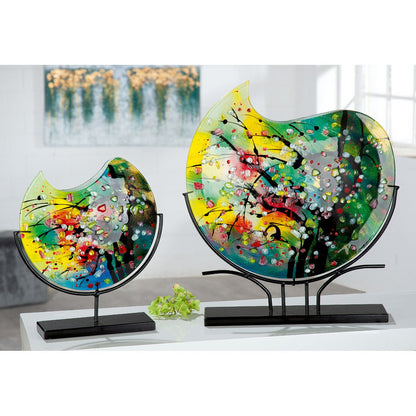 Glasart round decorative vase "Nicosia"