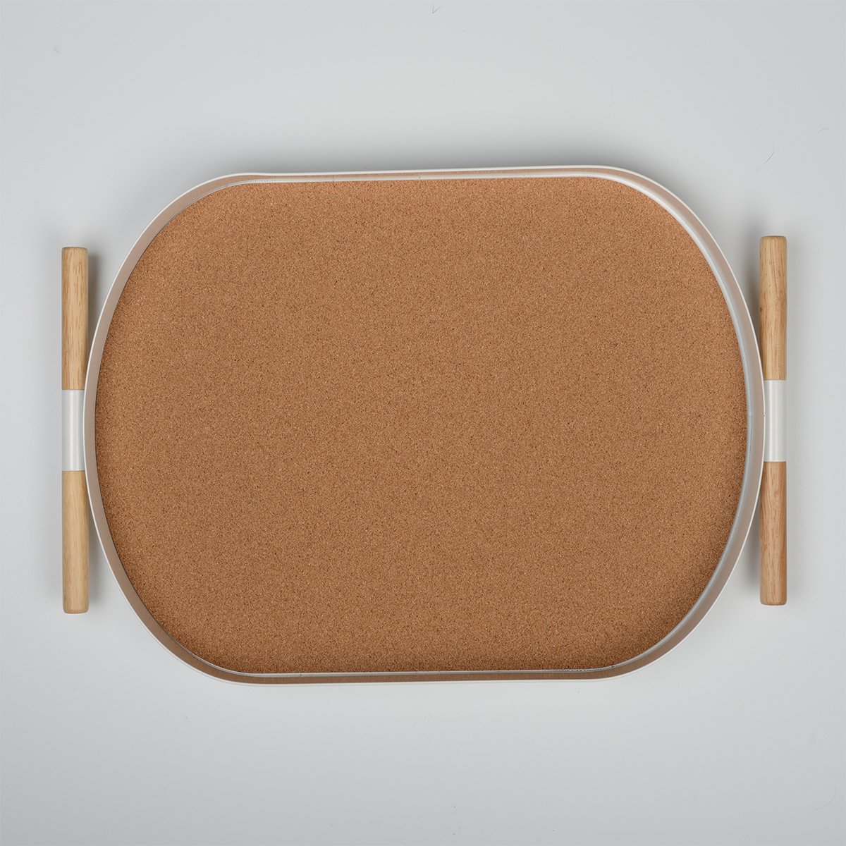 OVAL CORK WHITE TRAY