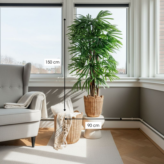 Artificial plant Raphis Palm Green