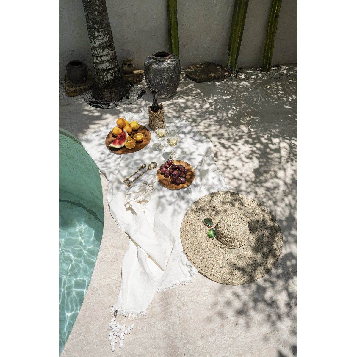 The Linen Tablecloth - White - 180x300