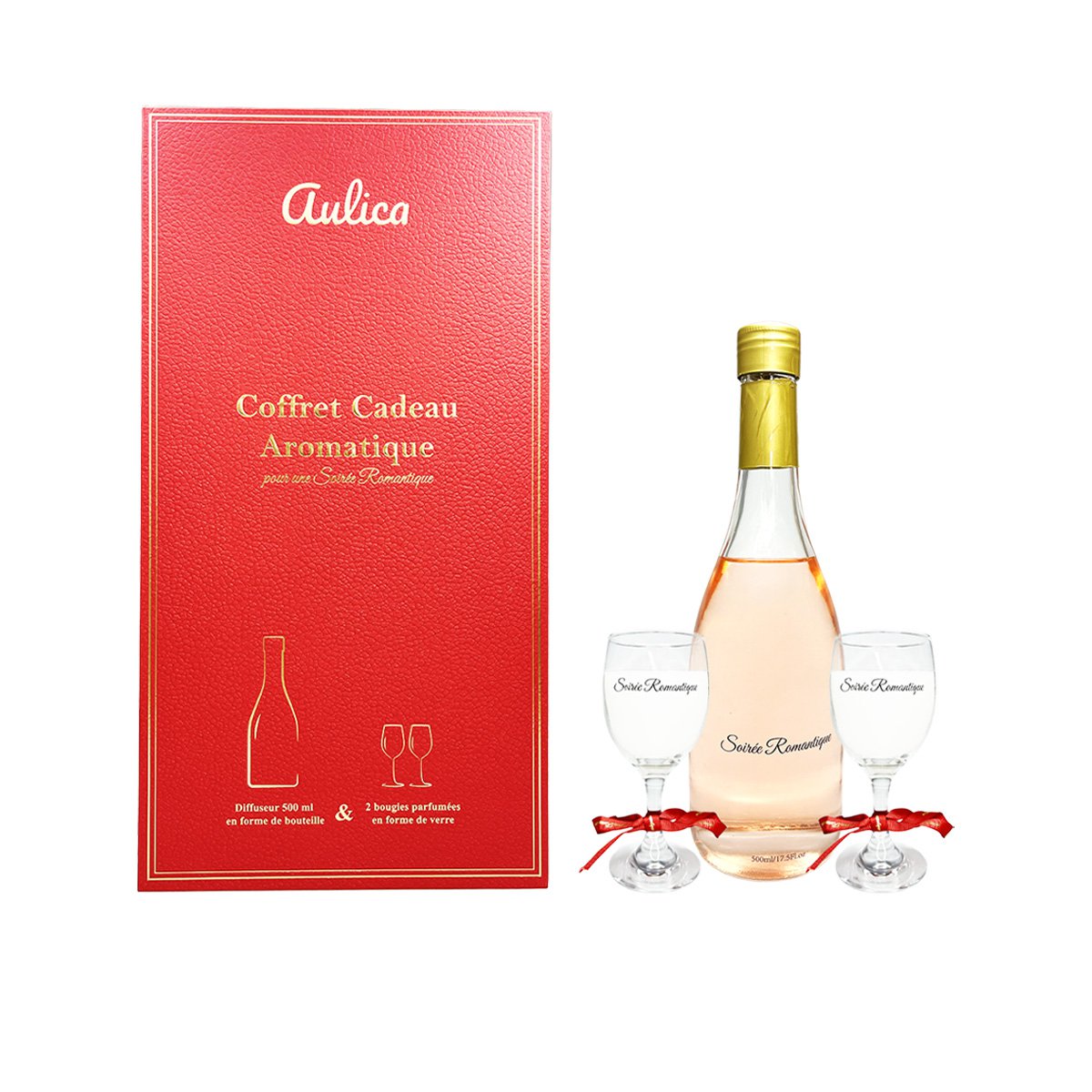 Candles gift box and glass diffuser