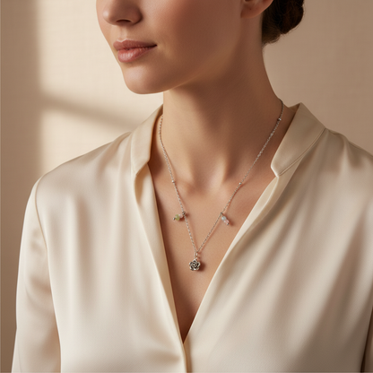 Growth & Flowering Necklace - Silver