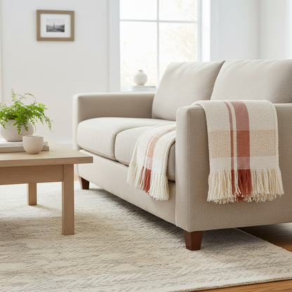 Jacquard plaid Jane Multico sienna