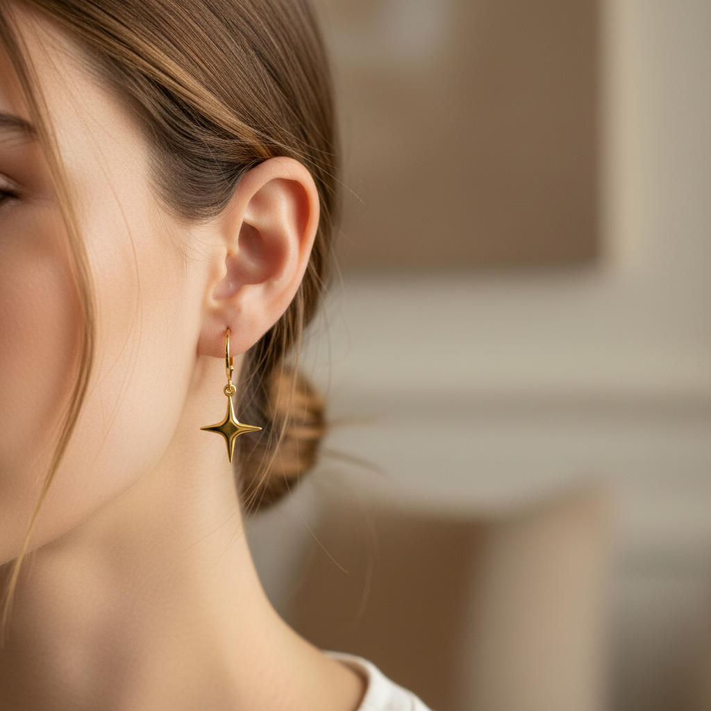 Star Earrings - Gold