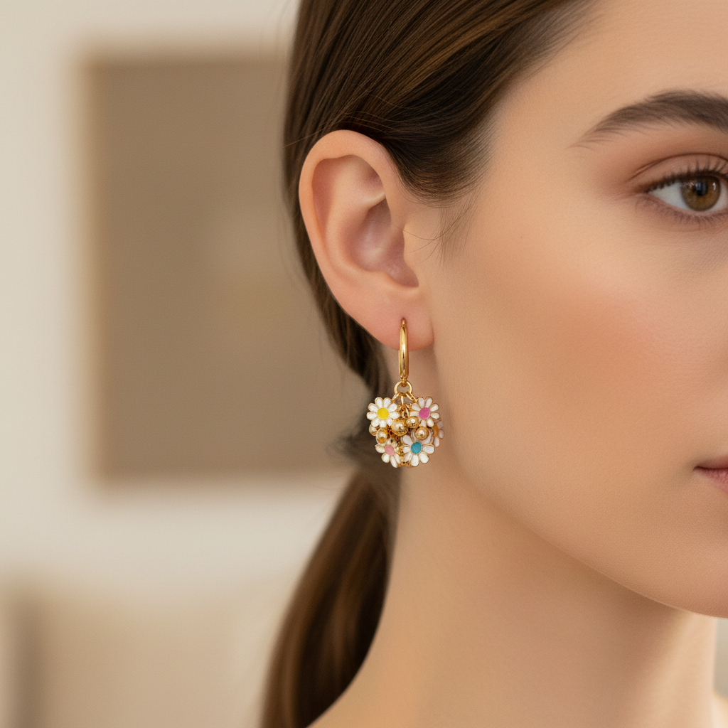 Wildbloem Earrings - Gold